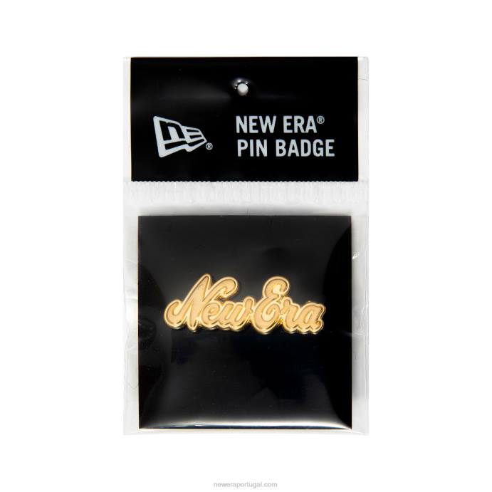FFTN3216 New Era distintivo de alfinete de ouro de script