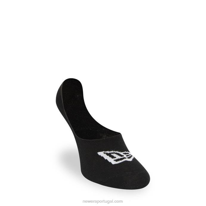 FFTN3201 New Era flag 3 pack de meias pretas invisíveis