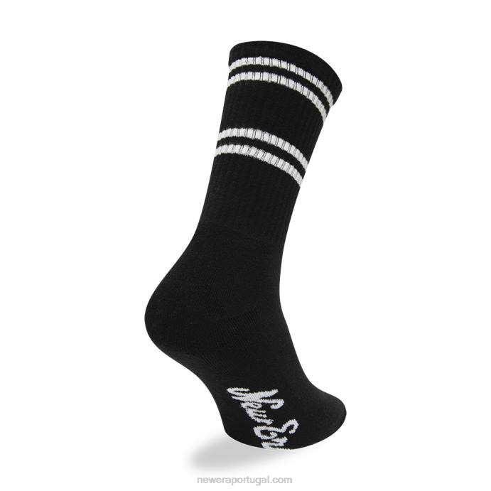 FFTN3204 New Era meias pretas premium