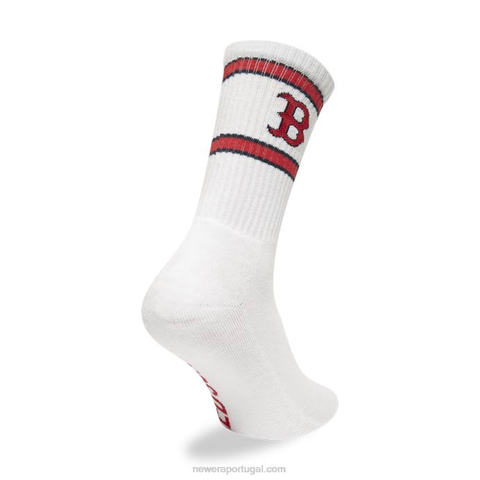 FFTN3207 New Era boston red sox mlb meias brancas premium
