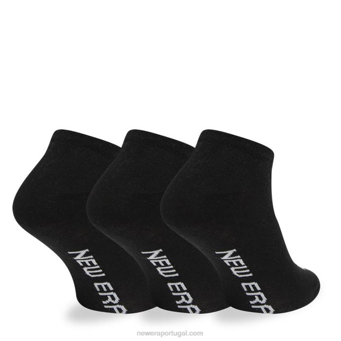 FFTN3208 New Era bandeira 3 pack tênis meias pretas