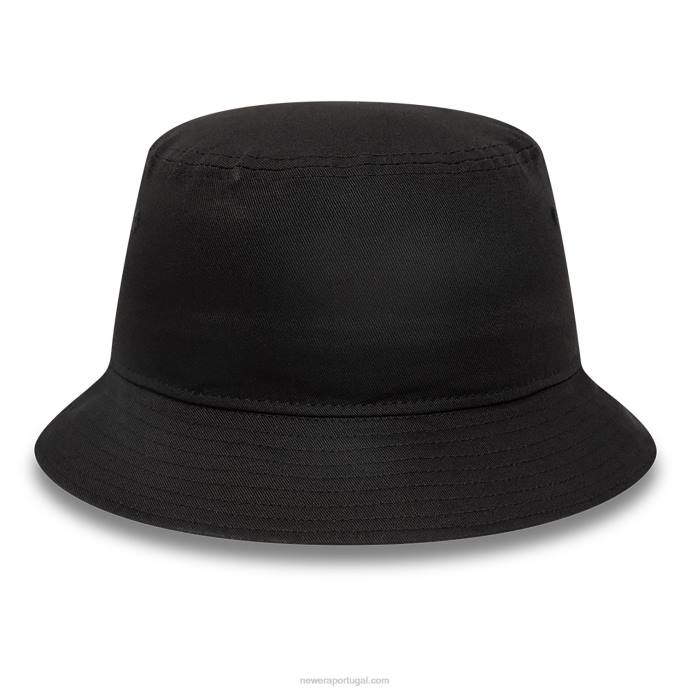 FFTN2276 New Era chapéu de balde preto essencial
