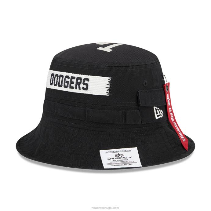 FFTN2278 New Era la dodgers alpha Industries x mlb chapéu preto