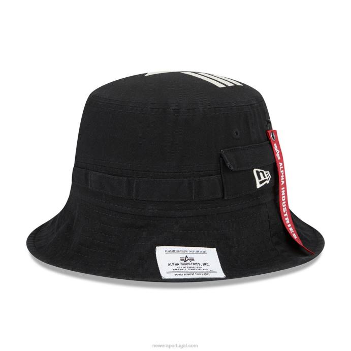 FFTN2281 New Era chapéu de balde preto de indústrias alfa