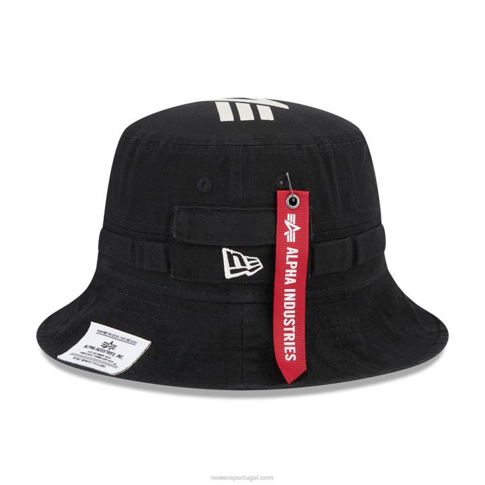 FFTN2281 New Era chapéu de balde preto de indústrias alfa