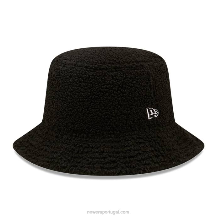 FFTN2282 New Era chapéu de balde preto borg feminino