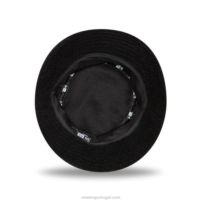 FFTN2282 New Era chapéu de balde preto borg feminino