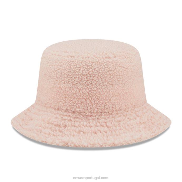 FFTN2285 New Era chapéu bucket borg rosa pastel feminino