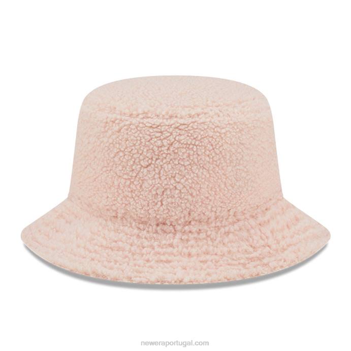 FFTN2285 New Era chapéu bucket borg rosa pastel feminino
