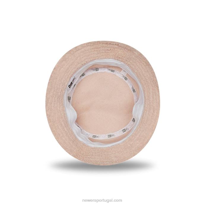 FFTN2285 New Era chapéu bucket borg rosa pastel feminino