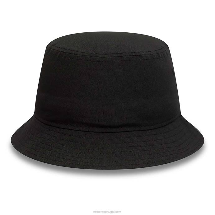 FFTN2312 New Era chapéu bucket preto com estampa chicago bulls