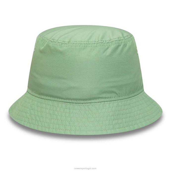 FFTN2313 New Era chapéu bucket verde médio com logotipo do universo sorridente