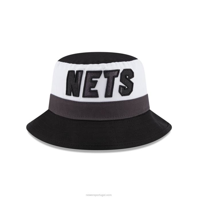 FFTN2322 New Era brooklyn nets nba chapéu meia caçamba preto