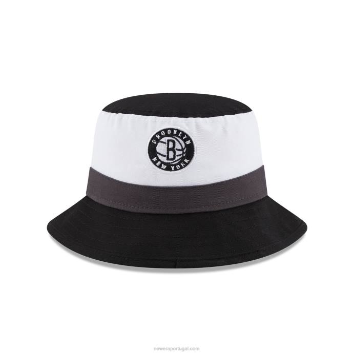 FFTN2322 New Era brooklyn nets nba chapéu meia caçamba preto