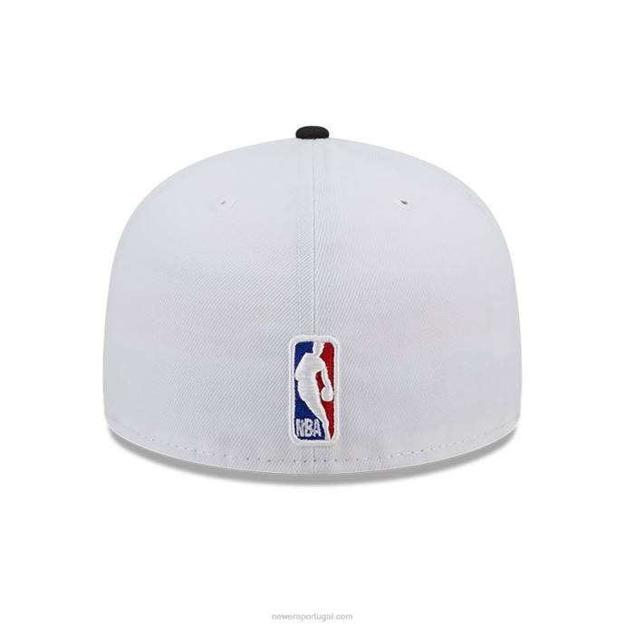 FFTN1001 New Era Boné miami heat authentics city edition branco 59fifty