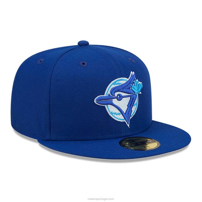 FFTN1003 New Era toronto blue jays boné monocamo azul 59fifty
