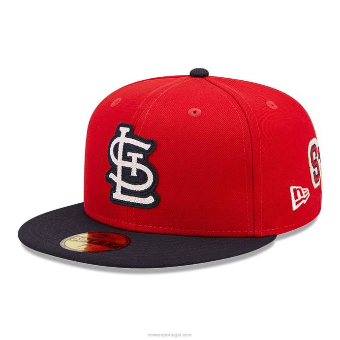 FFTN1004 New Era st louis cardeals ne letterman red 59fifty boné justo