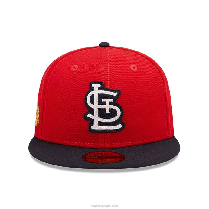 FFTN1004 New Era st louis cardeals ne letterman red 59fifty boné justo
