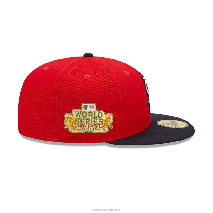 FFTN1004 New Era st louis cardeals ne letterman red 59fifty boné justo