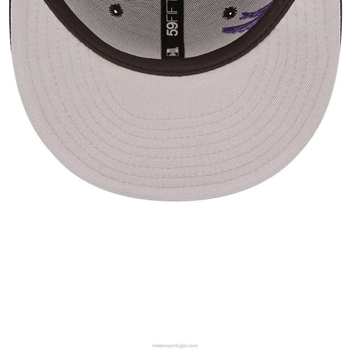 FFTN1006 New Era Boné justo atlanta braves mlb blooming navy 59fifty