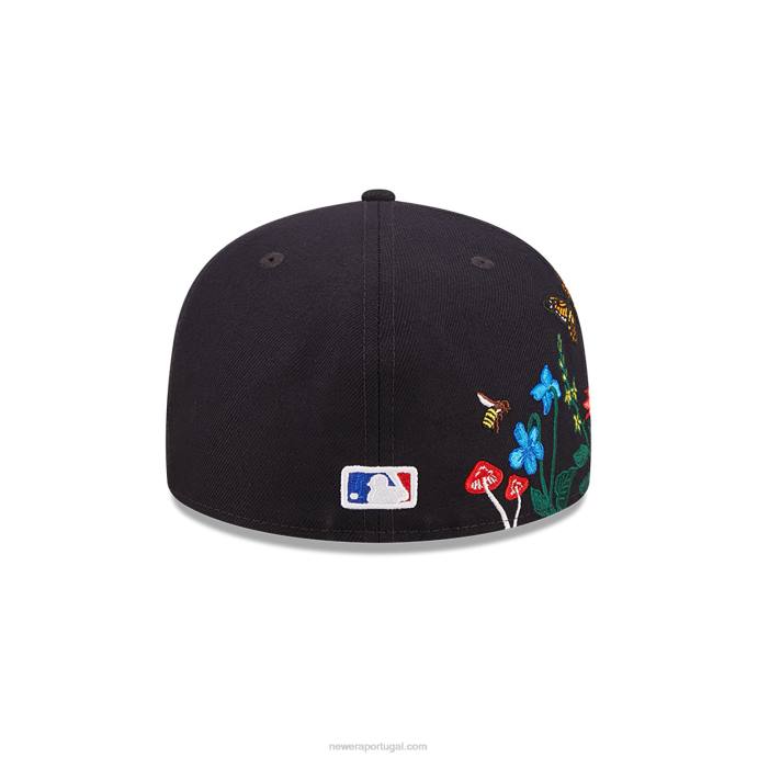 FFTN1006 New Era Boné justo atlanta braves mlb blooming navy 59fifty