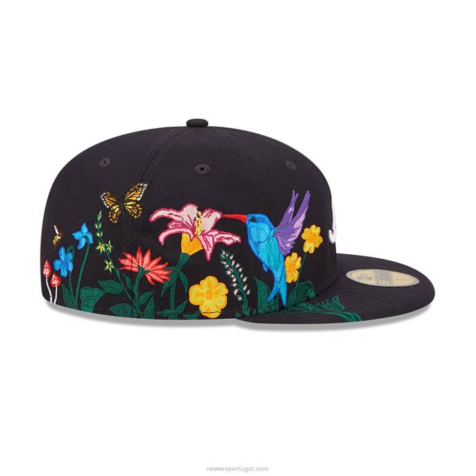 FFTN1006 New Era Boné justo atlanta braves mlb blooming navy 59fifty