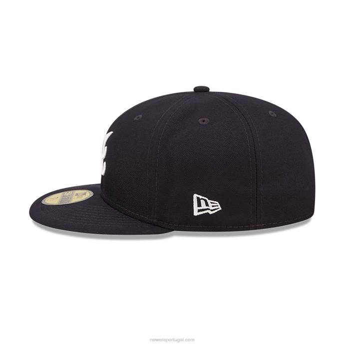 FFTN1006 New Era Boné justo atlanta braves mlb blooming navy 59fifty