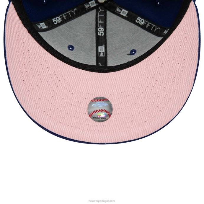 FFTN1008 New Era boné la dodgers ponto corrente coração azul royal 59fifty