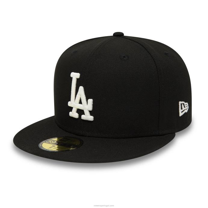 FFTN1009 New Era la dodgers brilha no escuro boné preto 59fifty
