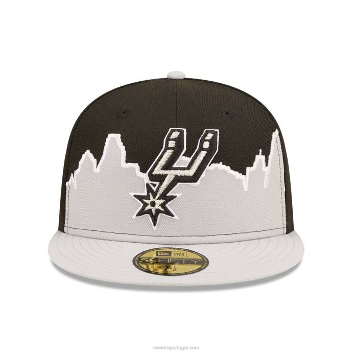 FFTN1010 New Era san antonio spurs nba tip off 2022 boné preto 59fifty