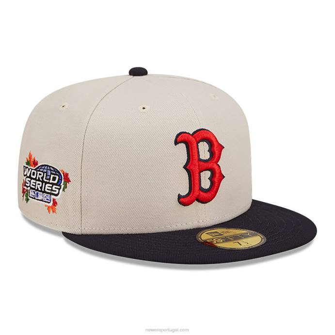 FFTN1011 New Era boton red sox fall clássico branco 59fifty boné ajustado