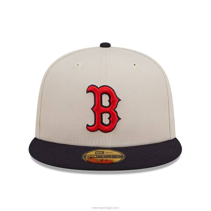 FFTN1011 New Era boton red sox fall clássico branco 59fifty boné ajustado