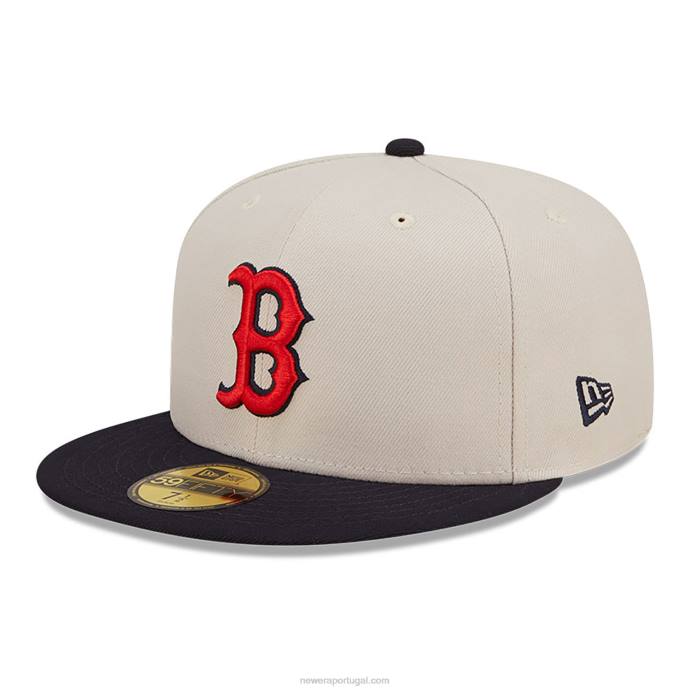 FFTN1011 New Era boton red sox fall clássico branco 59fifty boné ajustado