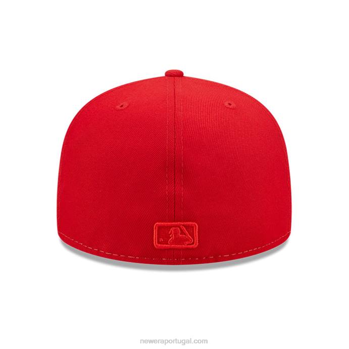 FFTN1017 New Era Boné Atlanta Braves MLB Bicolor 59Fifty Red