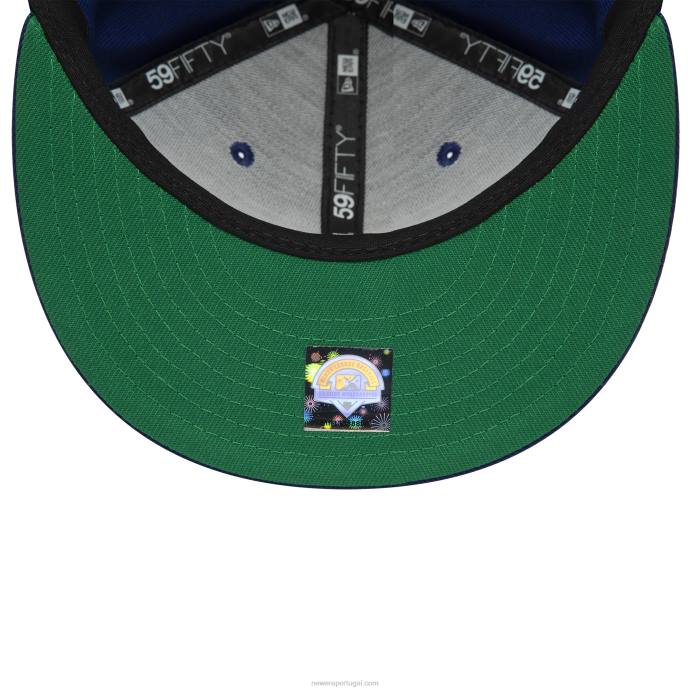 FFTN1021 New Era boné ajustado brooklyn cyclones milb azul royal escuro 59fifty