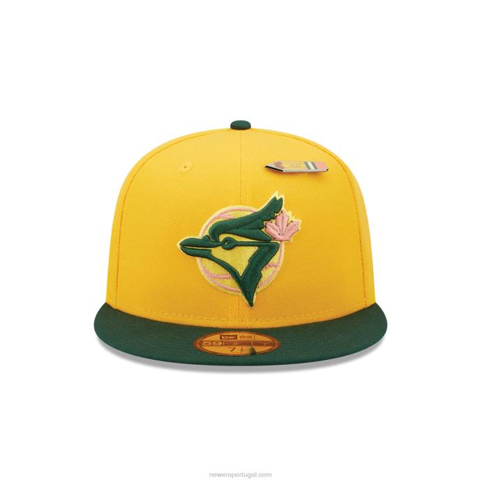 FFTN1022 New Era toronto blue jays boné amarelo 59fifty de volta às aulas
