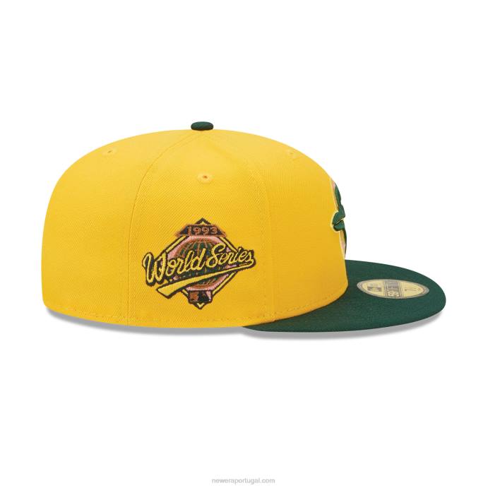 FFTN1022 New Era toronto blue jays boné amarelo 59fifty de volta às aulas