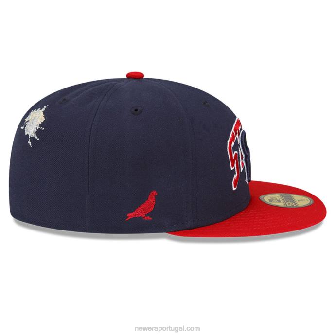 FFTN1024 New Era Boné houston texans x grampo navy 59fifty