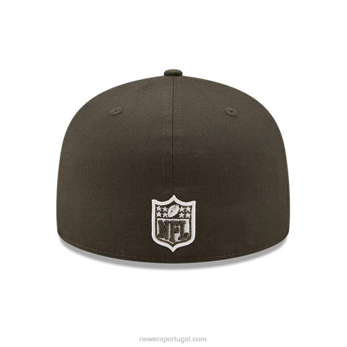 FFTN1027 New Era boné lateral tampa bay buccaneers cinza escuro 59fifty