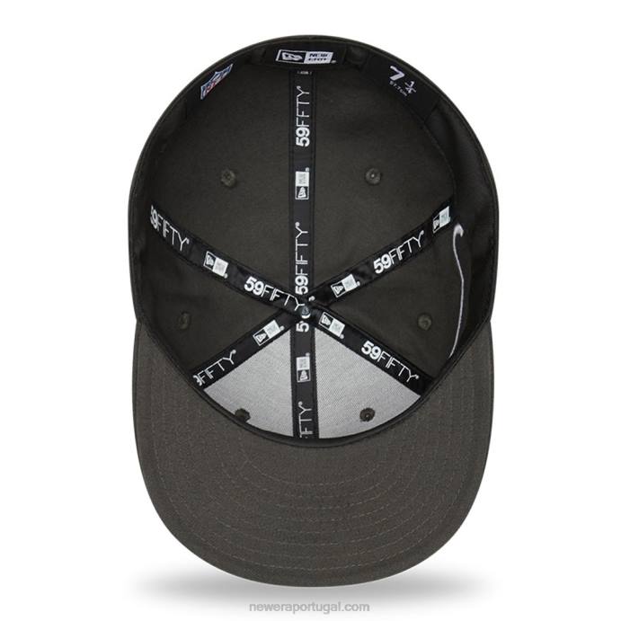 FFTN1027 New Era boné lateral tampa bay buccaneers cinza escuro 59fifty