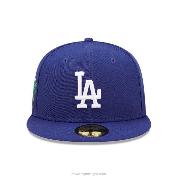 FFTN1028 New Era boné justo la dodgers mlb cloud blue 59fifty