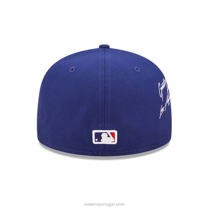 FFTN1028 New Era boné justo la dodgers mlb cloud blue 59fifty