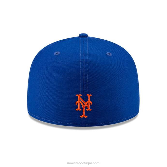 FFTN1031 New Era new york mets mlb boné lateral bloom blue 59fifty