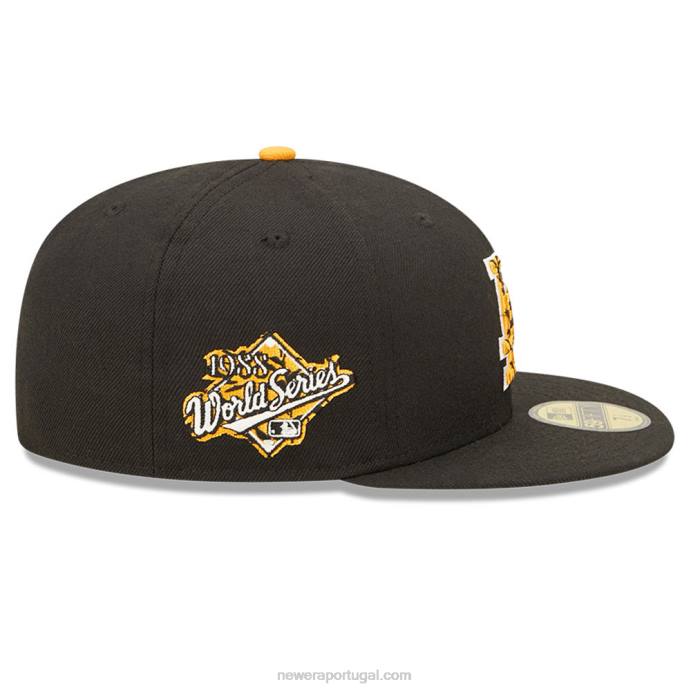 FFTN1032 New Era boné justo la dodgers tiger fill preto 59fifty