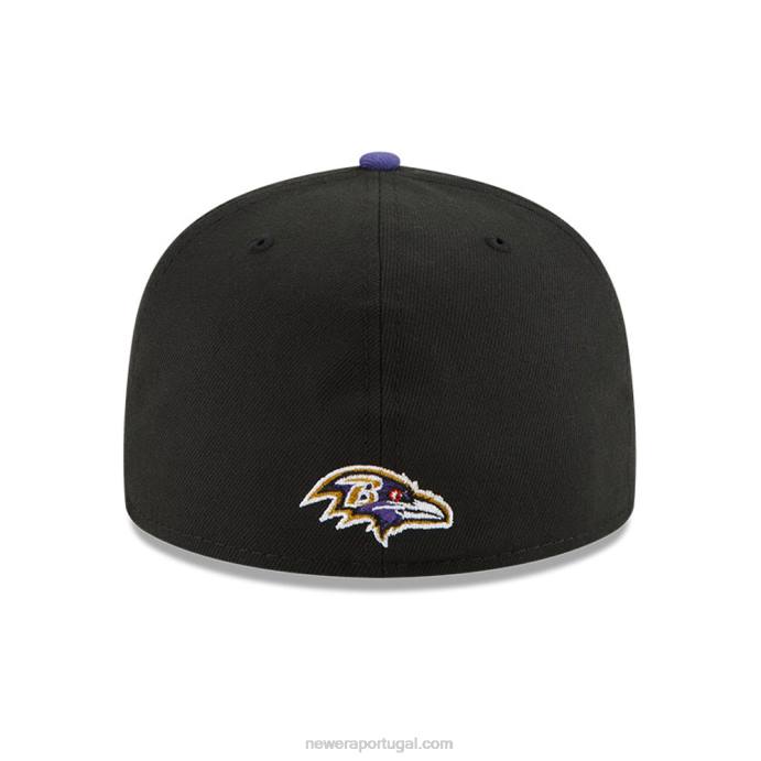 FFTN1033 New Era baltimore ravens nfl draft black 59fifty boné ajustado
