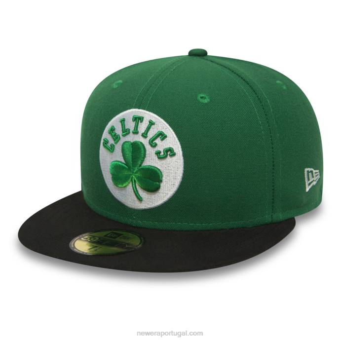 FFTN1035 New Era Boné Boston Celtics Essential Green 59Fifty