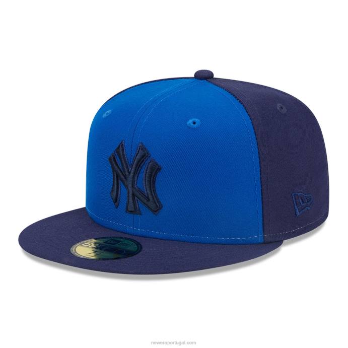 FFTN1038 New Era Boné New York Yankees Tritone Team Blue 59Fifty