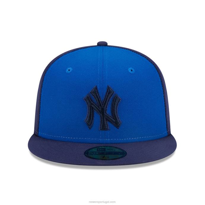 FFTN1038 New Era Boné New York Yankees Tritone Team Blue 59Fifty