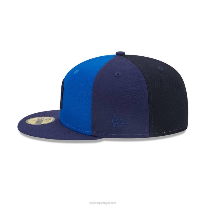 FFTN1038 New Era Boné New York Yankees Tritone Team Blue 59Fifty