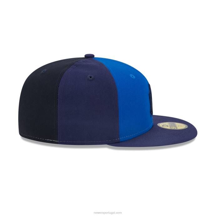 FFTN1038 New Era Boné New York Yankees Tritone Team Blue 59Fifty